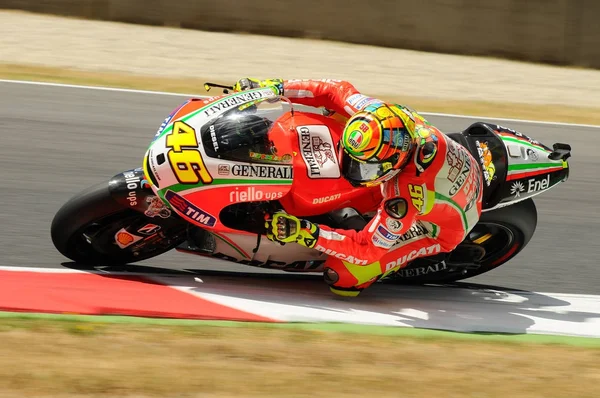 ムジェロ イタリア 2012 2012 年中にイタリアのドゥカティ ライダー バレンティーノ ロッシ ティム Motogp — ストック写真