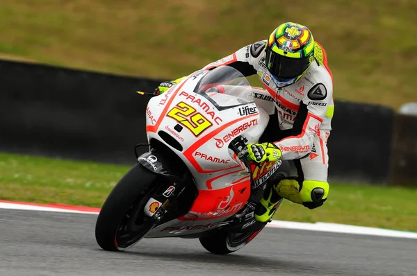 Mugello Italien Mai Italian Ducati Rider Andrea Iannone 2013 Tim — Stockfoto