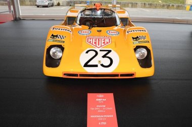 Mugello, bu Ekim, 2017: Vintage Ferrari 512m 1970 Finali Mondiali Ferrari 2017, Ferrari yıldönümü 1947-2017 Mugello devre Paddock Show'da. İtalya