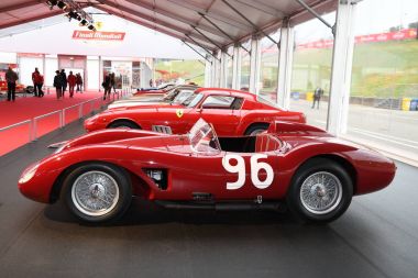 Mugello, bu Ekim, 2017: Vintage Ferrari 500 Trc 1957 Paddock adlı Finali Mondiali Ferrari 2017 devre Mugello Ferrari yıldönümü 1947-2017 göster. İtalya