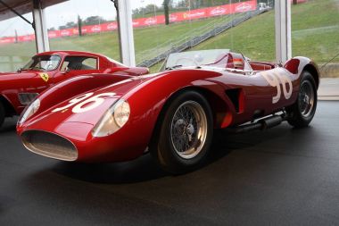 Mugello, bu Ekim, 2017: Vintage Ferrari 500 Trc 1957 Paddock adlı Finali Mondiali Ferrari 2017 devre Mugello Ferrari yıldönümü 1947-2017 göster. İtalya