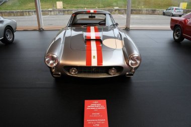 Mugello, bu Ekim, 2017: Vintage Ferrari 250 Gt Berlinetta Passo Corto 1961 Finali Mondiali Ferrari 2017 devre Mugello Ferrari yıldönümü 1947-2017 Paddock Show'da. İtalya