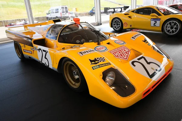 Mugello, bu Ekim, 2017: Vintage Ferrari 512m 1970 Finali Mondiali Ferrari 2017, Ferrari yıldönümü 1947-2017 Mugello devre Paddock Show'da. İtalya