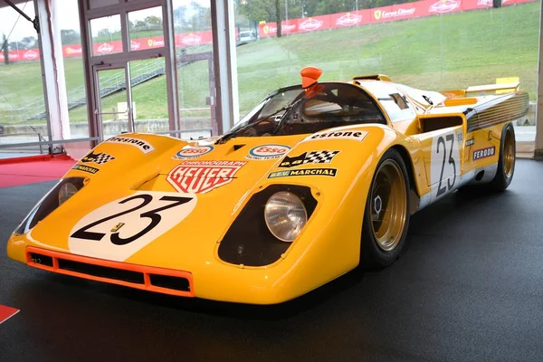 Mugello, bu Ekim, 2017: Vintage Ferrari 512m 1970 Finali Mondiali Ferrari 2017, Ferrari yıldönümü 1947-2017 Mugello devre Paddock Show'da. İtalya
