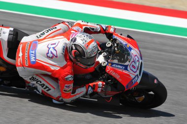 Mugello - İtalya, 29 Mayıs: İtalyan Ducati atlı Andrea Dovizioso 2015 Tim Motogp Gp 29 Mayıs 2015 tarihinde İtalya'nın.