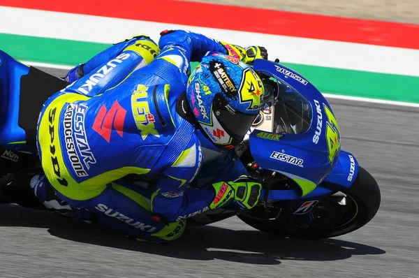 Mugello Italia Μαΐου Ισπανικά Suzuki Αναβάτης Aleix Espargaro 2015 Tim — Φωτογραφία Αρχείου