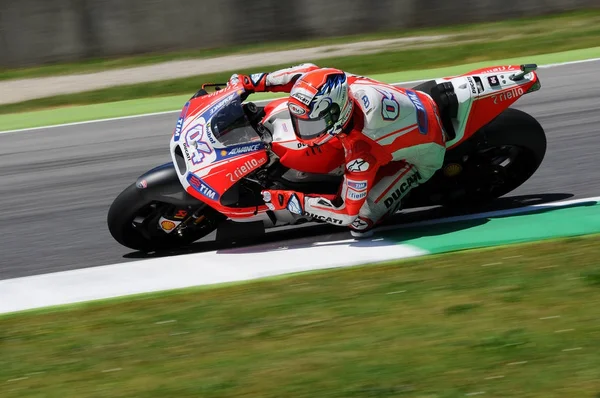 Mugello Talya Mayıs Talyan Ducati Atlı Andrea Dovizioso 2015 Tim — Stok fotoğraf