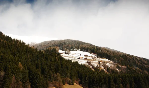 Kış Sahne Dolomites Val Pusteria Talya — Stok fotoğraf