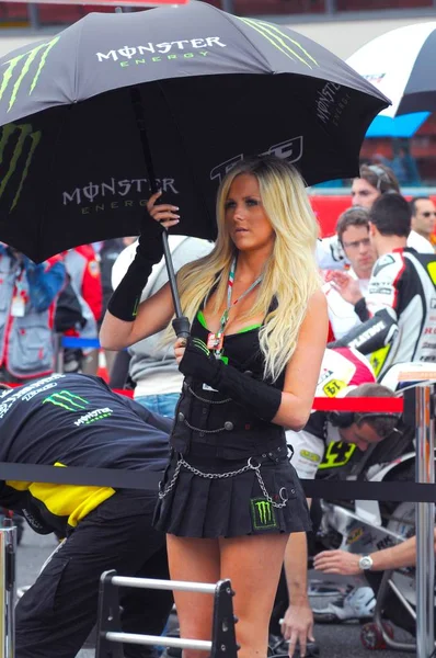 Mugello Mayıs 2009 Grid Girls 2009 Tim Motogp Mugello Devre — Stok fotoğraf