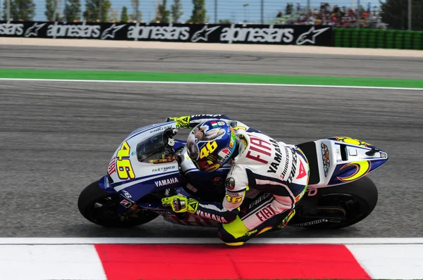 Misano Talya Eylül 2009 Talyan Yamaha Rider Valentino Rossi Adlı — Stok fotoğraf