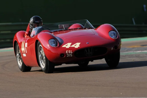 Imola Classic Oct 2016 Maserati 250 1957 Conducido Por Richard — Foto de Stock