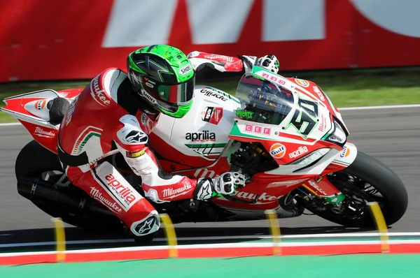 San Marino Italia Mayo 2017 Eugene Laverty Irl Aprilia Rsv4 — Foto de Stock