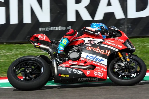 San Marino Italia Mayo 2017 Ducati Panigale Aruba Racing Ducati — Foto de Stock
