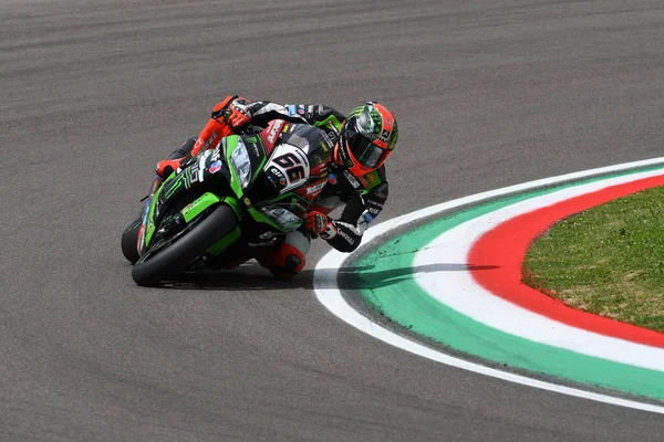 San Marino Itália Maio Tom Sikes Grã Bretanha Kawasaki Racing — Fotografia de Stock
