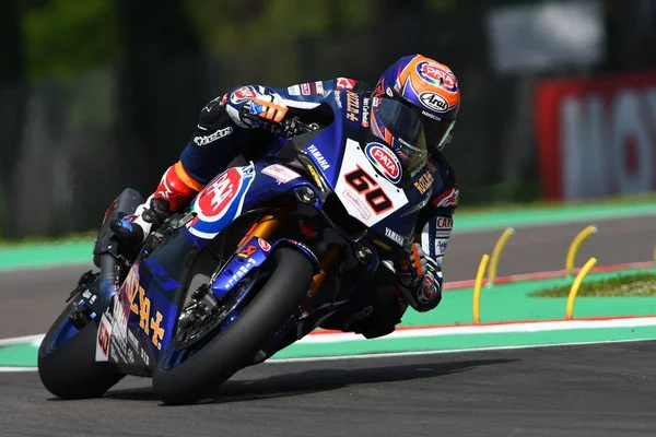 San Marino Italia Mayo Michael Van Der Mark Ned Yamaha — Foto de Stock