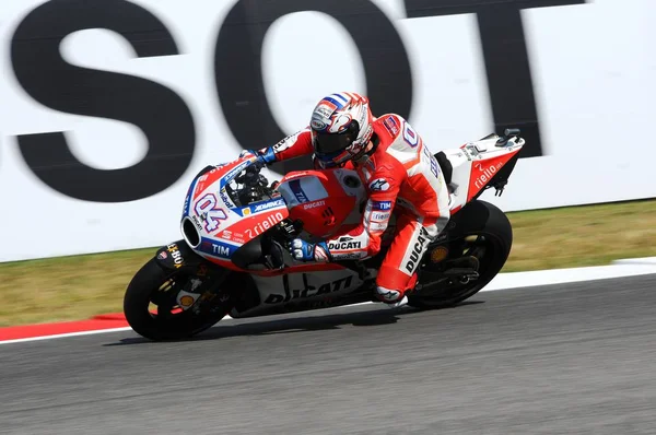 Mugello Italien Juni Italian Ducati Rider Andrea Dovizioso Win 2017 — Stockfoto