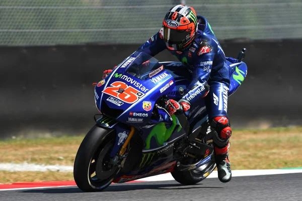 Mugello Italien Juni Spanischer Yamaha Rider Maverick Vinales Während Der — Stockfoto