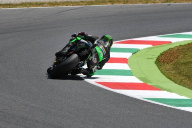 Mugello - İtalya, 3 Haziran: Fransa Yamaha Tech 3 binici Johann Zarco 2017 Oakley, Motogp Gp İtalya tarihinde 3 Haziran 2017