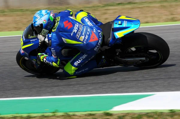 Mugello Włochy Czerwca Włoski Suzuki Ecstar Rider Andrea Iannone 2017 — Zdjęcie stockowe