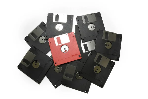 Vecchi Floppy Disk Del Computer — Foto Stock