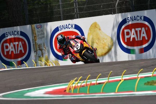 San Marino Italia Mayo 2018 Leon Camier Gbr Honda Cbr1000Rr — Foto de Stock