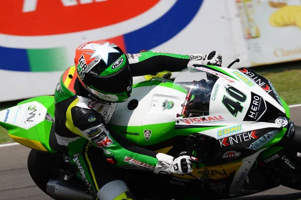 San Marino Talya Mayıs 2018 Romn Ramos Esp Kawasaki 10Rr — Stok fotoğraf