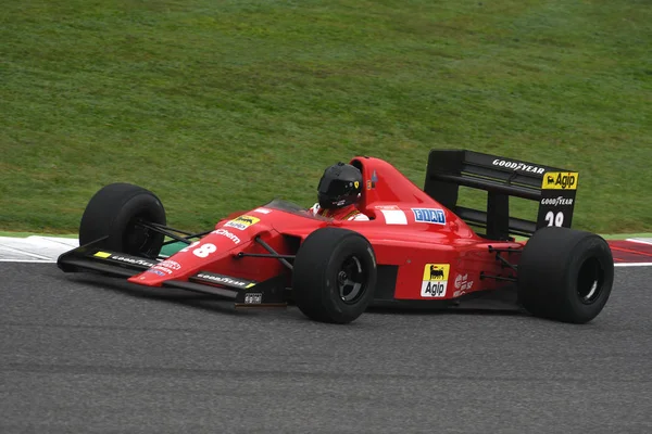 Mugello Circuit Października 2019 Historyczne 1989 Ferrari F189 Gerhard Berger — Zdjęcie stockowe