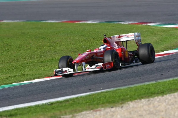 Mugello Circuit Října 2019 Ferrari Model F10 Rok 2010 Akci — Stock fotografie