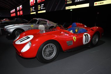 Mugello Pisti, 25 Ekim 2019: Antika Ferrari 250 Tr yıl 1960 Finali Mondiali Ferrari 2019 sırasında İtalya 'daki Mugello Pisti' nde sergilenmektedir..