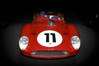 Mugello Pisti, 25 Ekim 2019: Antika Ferrari 250 Tr yıl 1960 Finali Mondiali Ferrari 2019 sırasında İtalya 'daki Mugello Pisti' nde sergilenmektedir..