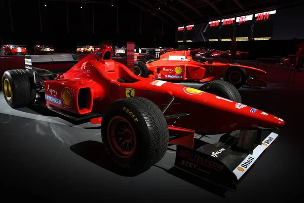 ムジェロ サーキット 2019年10月25日 フェラーリF1モデルF310年1996年Xマイケル シューマッハがイタリアのムジェロ サーキットで開催されたFinali Mondiali Ferrari 2019に出展 — ストック写真