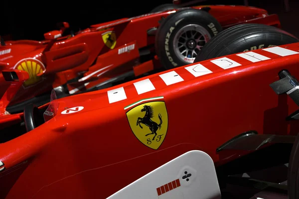 Mugello Outubro 2019 Detalhe Era Moderna Ferrari Exibição Mugello Circuit — Fotografia de Stock