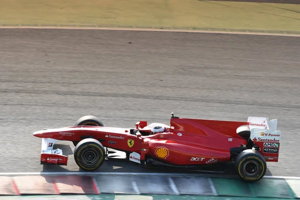 Circuito Mugello Outubro 2019 Ferrari Modelo F10 Ano 2010 Ação — Fotografia de Stock