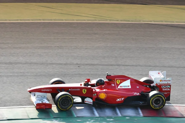 Mugello Circuit Жовтня 2019 Ferrari Model F10 Year 2010 Action — стокове фото