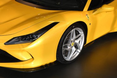 Mugello Pisti, 25 Ekim 2019: Ferrari F8 Spyder İtalya 'daki Mugello Pisti' nde Finali Mondiali Ferrari 2019 sırasında sergilenmektedir. Ferrari S.P.A., İtalyan lüks spor araba üreticisi..