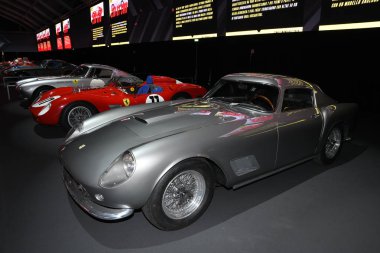 Mugello Pisti, 25 Ekim 2019: Klasik Ferrari 250 Gt Lwb Ecurie Vienne yılı 1955 Finali Mondiali Ferrari 2019 'da İtalya' daki Mugello Pisti 'nde sergilenmektedir..
