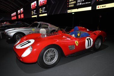 Mugello Pisti, 25 Ekim 2019: Antika Ferrari 250 Tr yıl 1960 Finali Mondiali Ferrari 2019 sırasında İtalya 'daki Mugello Pisti' nde sergilenmektedir..