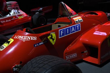 Mugello Pisti, 25 Ekim 2019: Formula 1 Ferrari 126 C4 yıl 1984 ex Ren Arnoux İtalya 'daki Mugello Pisti' nde Mondiali Ferrari 2019 Finali sırasında sergilenmektedir.
