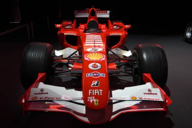 Mugello Pisti, 25 Ekim 2019: Ferrari F1 modeli F2006 eski Michael Schumacher İtalya 'daki Mugello Pisti' nde finali Mondiali Ferrari 2019 sırasında sergilenmektedir..