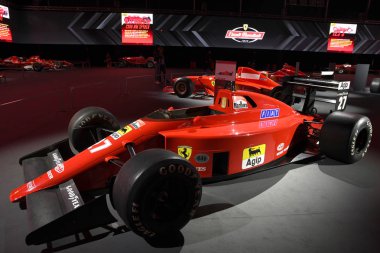 Mugello Pisti, 25 Ekim 2019: F1 Ferrari F189 yıl 1989 eski Nigel Mansell İtalya 'daki Mugello Pisti' nde finali Mondiali Ferrari 2019 sırasında sergilenmektedir..