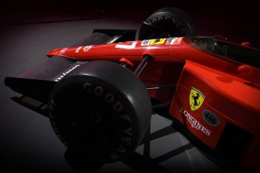 Mugello Pisti, 25 Ekim 2019: F1 Ferrari F189 yıl 1989 eski Nigel Mansell İtalya 'daki Mugello Pisti' nde finali Mondiali Ferrari 2019 sırasında sergilenmektedir..