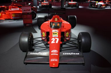 Mugello Pisti, 25 Ekim 2019: F1 Ferrari F189 yıl 1989 eski Nigel Mansell İtalya 'daki Mugello Pisti' nde finali Mondiali Ferrari 2019 sırasında sergilenmektedir..