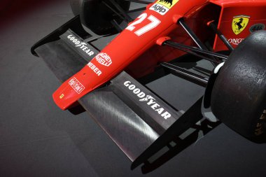 Mugello Pisti, 25 Ekim 2019: F1 Ferrari F189 yıl 1989 eski Nigel Mansell İtalya 'daki Mugello Pisti' nde finali Mondiali Ferrari 2019 sırasında sergilenmektedir..