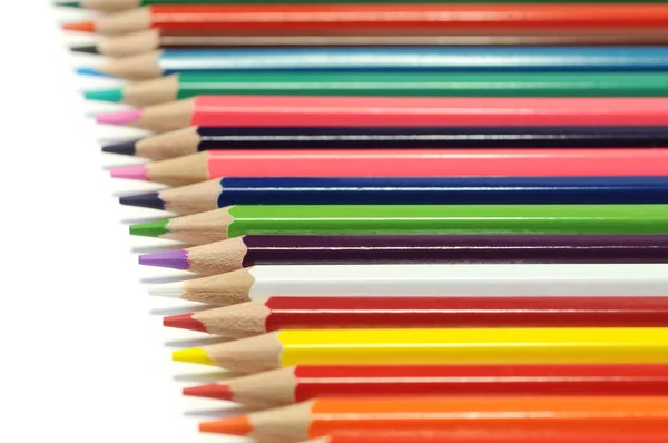 Color Pencils Background Close Selective Focus — Stock Photo, Image