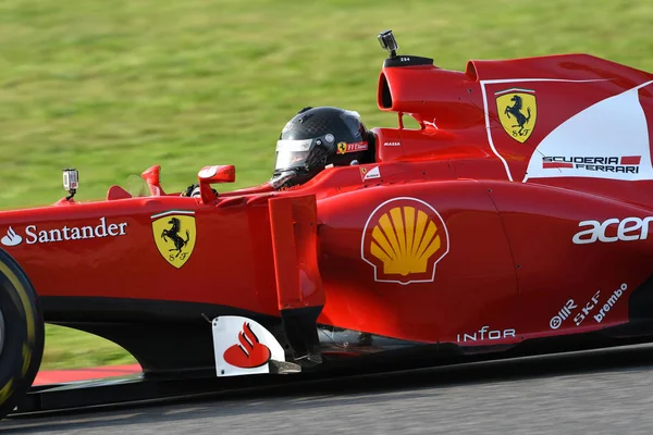 Mugello Circuit Října 2019 Ferrari Model F10 Rok 2010 Akci — Stock fotografie