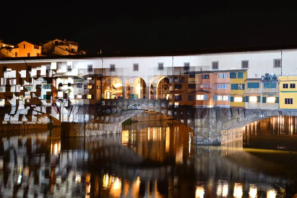 Italie Florence Décembre 2018 Célèbre Vieux Pont Ponte Vecchio Florence — Photo