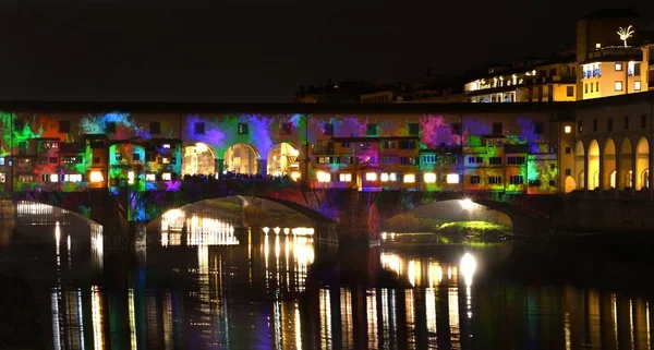 Italie Florence Décembre 2018 Célèbre Vieux Pont Ponte Vecchio Florence — Photo