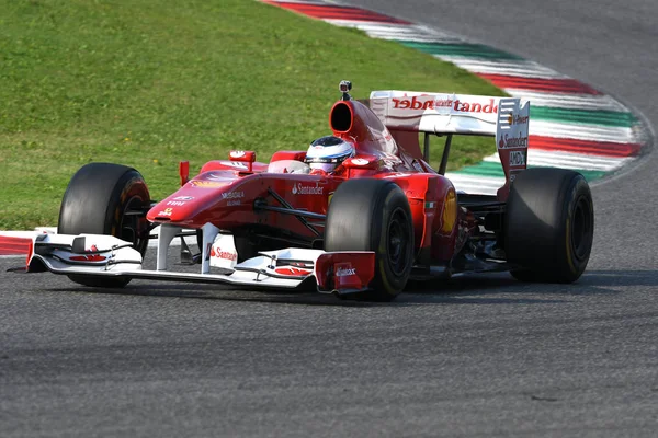 Circuito Mugello Outubro 2019 Ferrari Modelo F10 Ano 2010 Ação — Fotografia de Stock