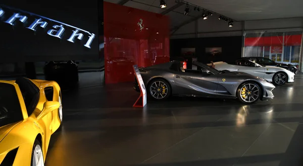 Circuito Mugello Outubro 2019 Ferrari Modelo 812 Gts Exibição Durante — Fotografia de Stock