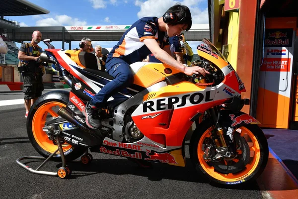 Mugello Itália Maio 2019 Honda Rc213V Repsol Honda Team Rider — Fotografia de Stock